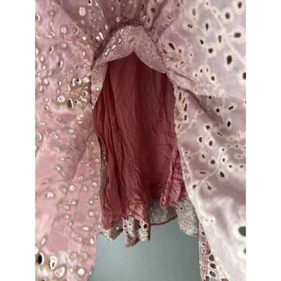 Bardot Junior Girl's Mila Embroidered Mini Shirt Pink (Size: 14) - Picture 7 of 9